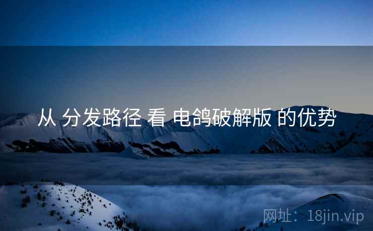 从 分发路径 看 电鸽破解版 的优势  第1张
