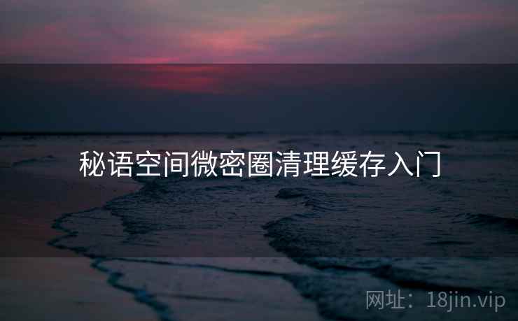 秘语空间微密圈清理缓存入门  第2张